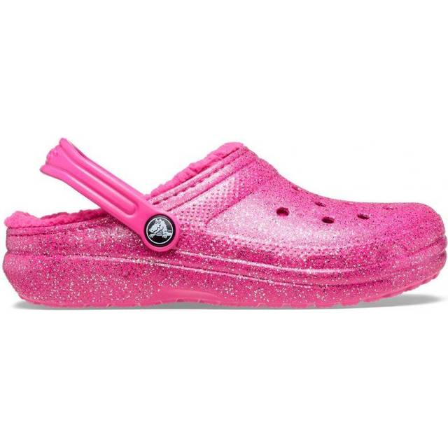 Crocs Toddlers' Classic Glitter Lined Clog Infants | Crocs  | Fuchsia Fun/Multi  | UK Size 4