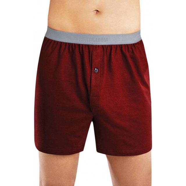 Fruit Of The Loom Mens Premium Tag-free Cotton Underwear (Regular & Big Man) Boxer Shorts  Boxer - 4 Pack - Knit Assorted  Medium US