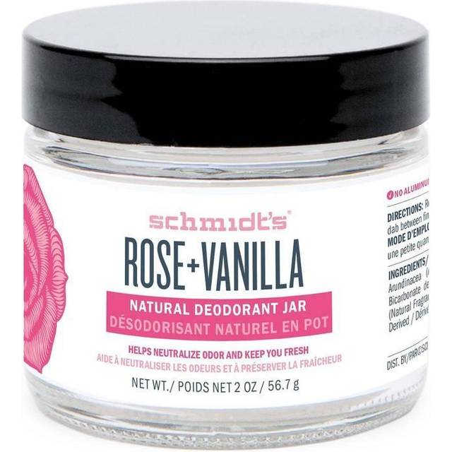 SCHMIDTS DEODORANT Rose Vanilla Deodorant Jar, 2 OZ