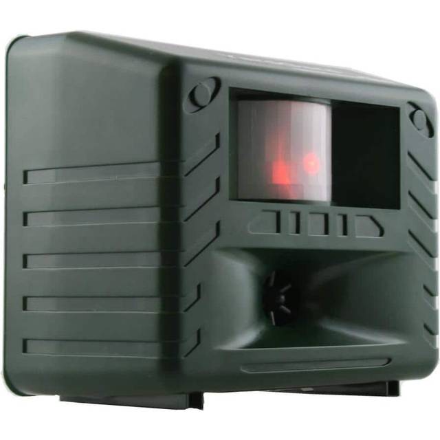 Solar Powered Ultrasonic Animal Repellent Device | Wowcher