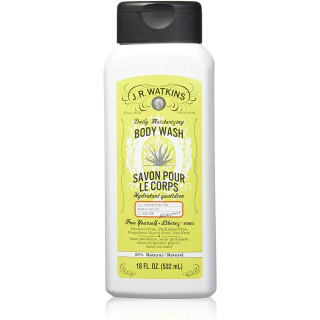 J.R. Watkins Daily Moisturizing Aloe and Green Tea Body Wash, 18 Ounce