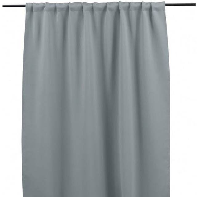 Evelyn Mörkläggningsgardin 2-Pack Mörkgrå 135x290