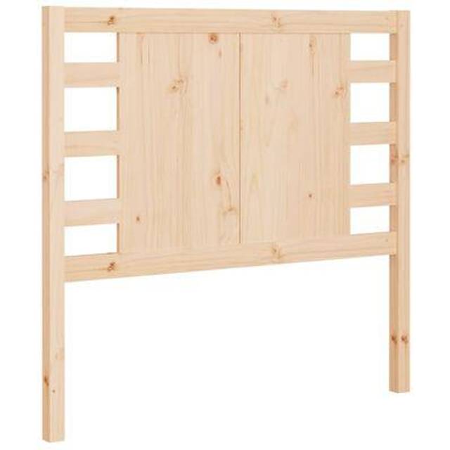 vidaXL Sänggavel grå 96x4x100 cm massiv furu