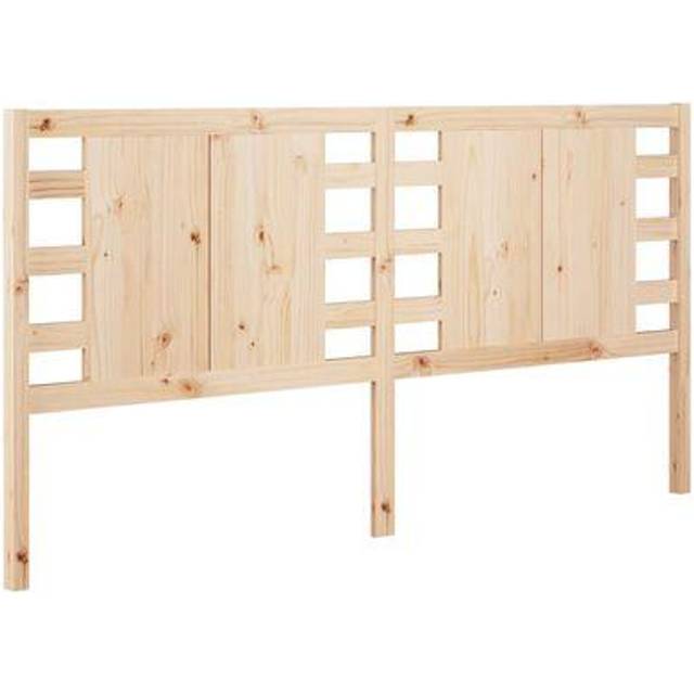 vidaXL Headboard Black 126x4x100 cm Solid Wood Pine