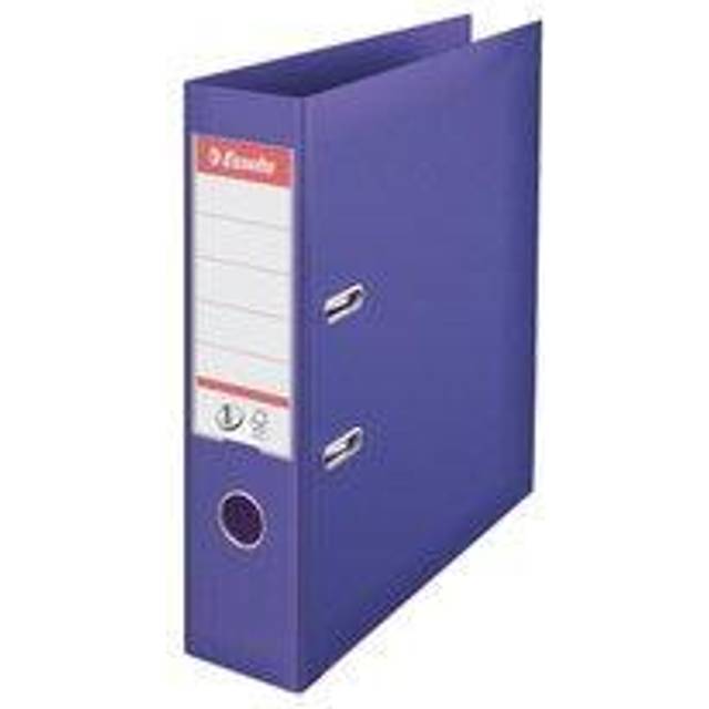 Esselte No.1 Plastic Lever Arch File A4 75MM - Violet - Outer Carton of 10