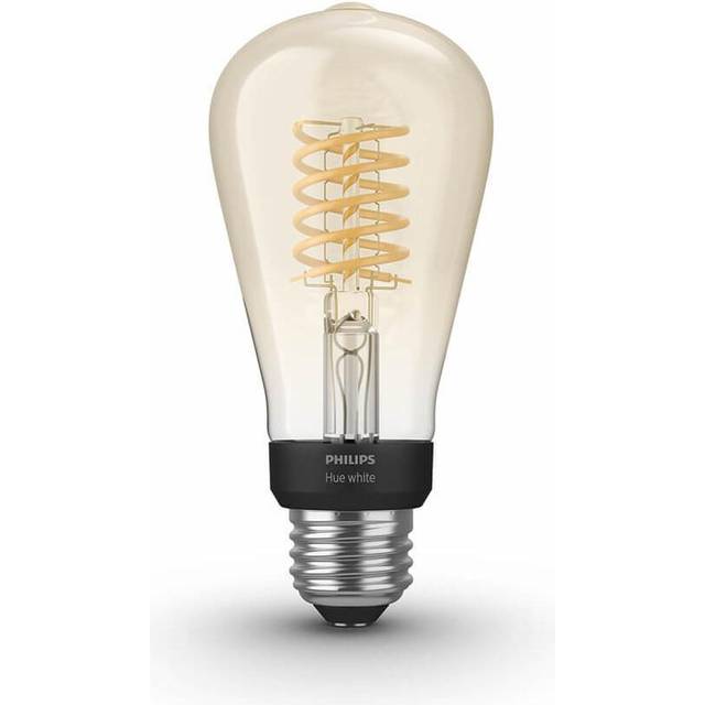 White Filament ST64 Smart Light Bulb [E27 Edison Scew] with Bluetooth, for Indoor Decorative Home Lighting, Vintage.