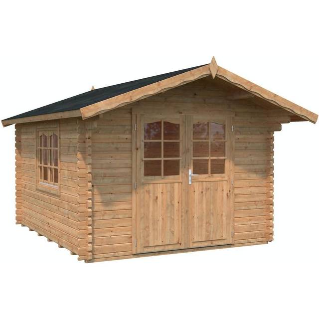 Palmako Sally Stuga 10,8 m²/inv. 10,2 , brun impregnerad
