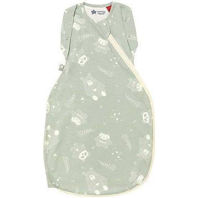 Tommee Tippee Baby sovsäck för nyfödda, 0–3 m, 2,5 TOG, den ursprungliga grobag swaddle väska, hip-hälsosam design, mjukt bomullsrikt tyg, Woodland Gro Friends