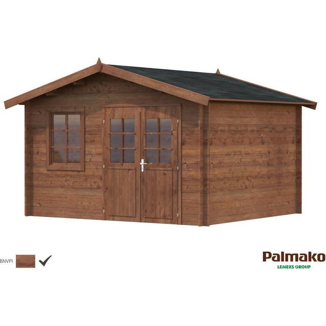 Palmako Valentine 3.6m x 3.2m Premium Log Cabin Shed (28mm)