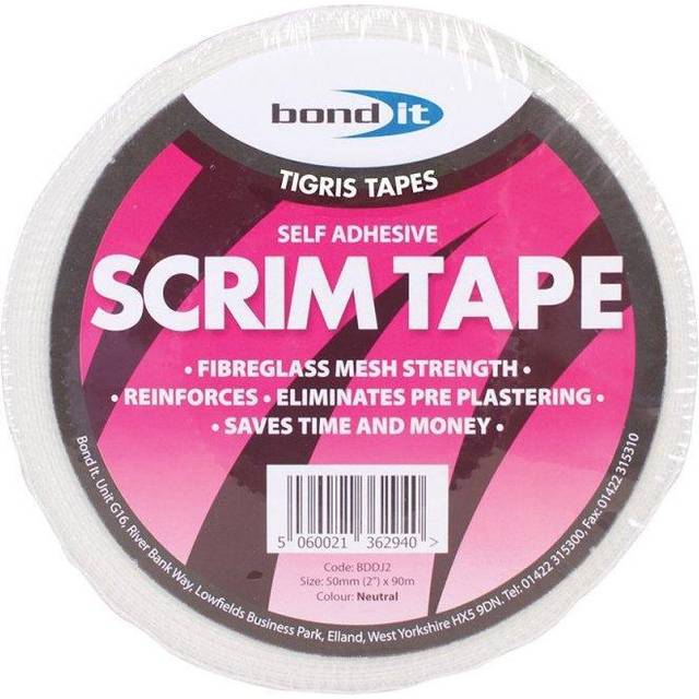 Bond It Scrim Tape 48mm x 90m Plasterboard Professional Jointing Repairing Tape