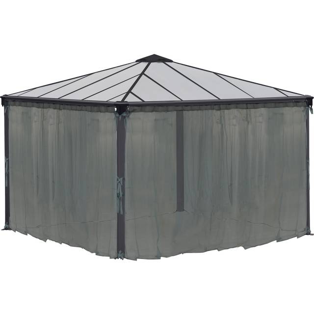 Palermo Gazebo Netting Set - Grey (217cm H X 366cm W X 0.3cm D)