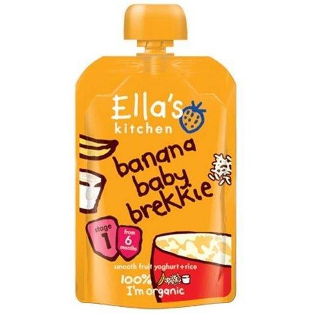 Ella's Kitchen Organic Banana Baby Brekkie Baby Food Breakfast Pouch 6+ Months 100g