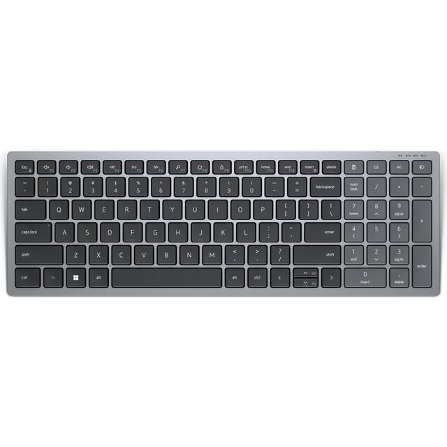 DELL KB740 keyboard RF Wireless + Bluetooth QWERTY UK English Grey, B