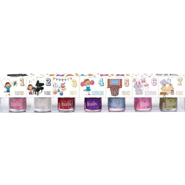 Snails 512151, barns nagellack presentset, mini 7 x 7 ml, vattenbaserad, tvättbar, ofarlig, vegansk