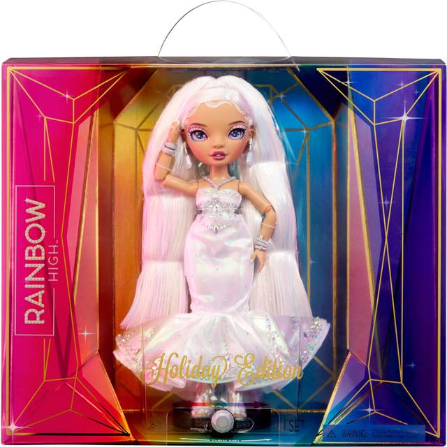 Rainbow High Holiday Editon Collectors Fashion Doll 2022 - ROXIE GRAND - Includes Multicoloured Hair, Iridescent & Diamond Gown, and Premium