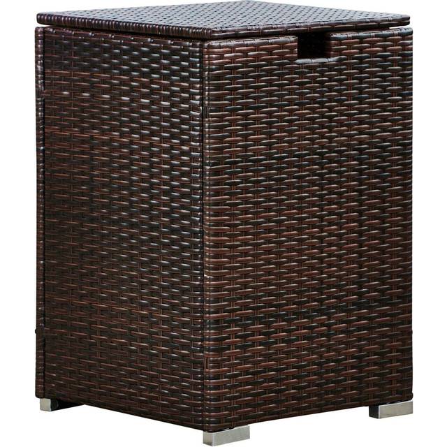 Teamson home Propane Tank Cover Brown 59.7cm H X 40.6cm W X 40.6cm D