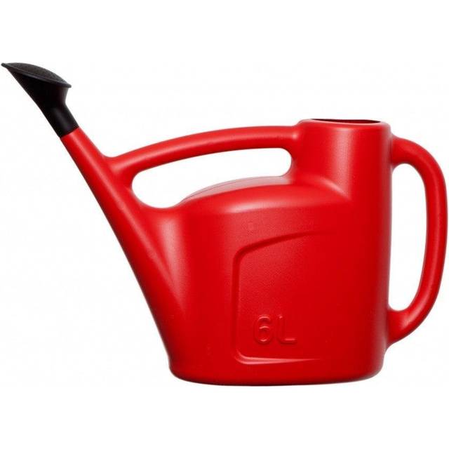Whitefurze Watering Can, 6L, Red