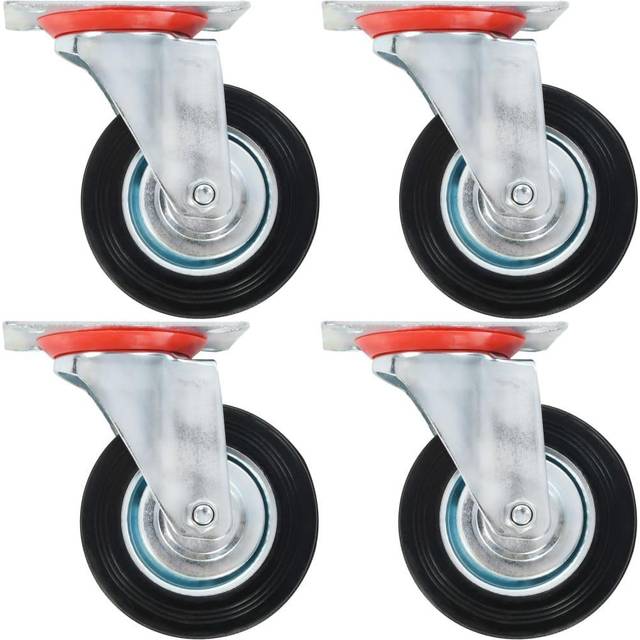 vidaXL Swivel Casters 4 pcs 100 mm