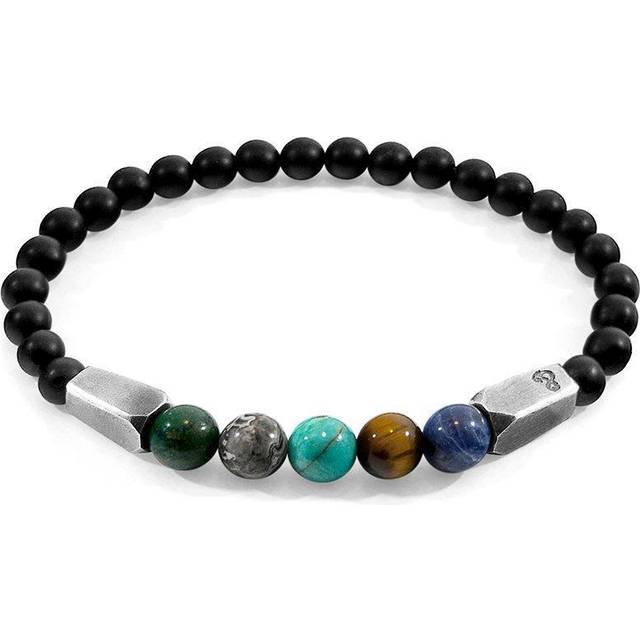 Hukou Silver and Stone Bracelet - Multi - 23cm