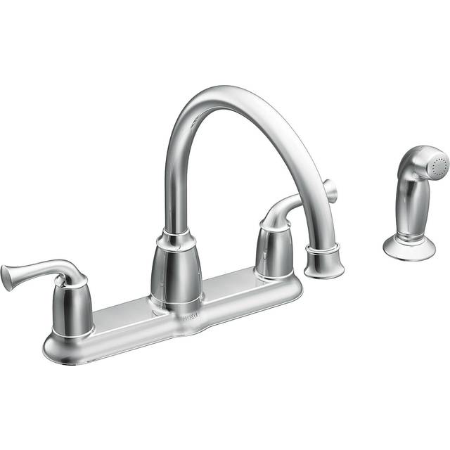 Moen  Chrome CA87553 High-Arc Kitchen Faucet with Side Spray from the Banbury Collection  Pack of 1