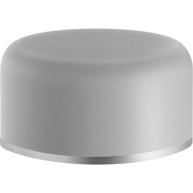 Beslagsboden - Door Stop For Floor, Grey Rubber/brushed Stainless Steel - One Size