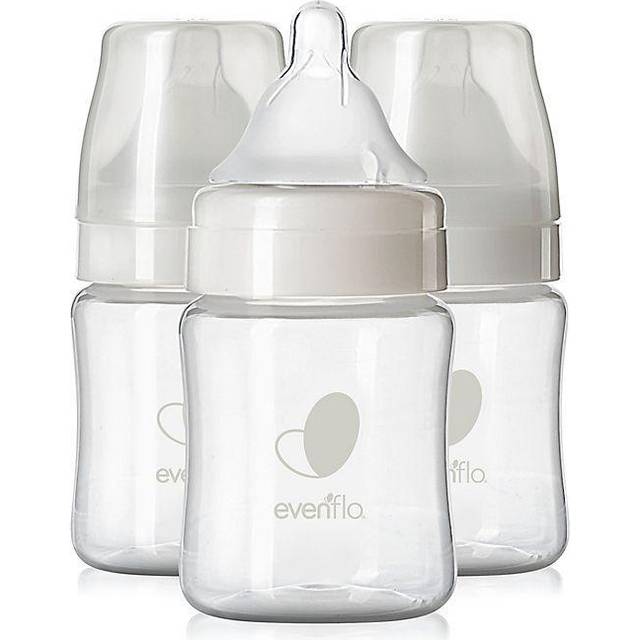 Evenflo Feeding, Balance+ Bottles, Wide, 0+ Months, Slow Flow, 3 Bottles, 5 oz (150 ml) Each