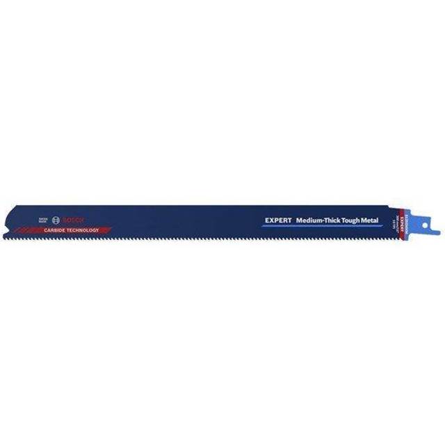 Bosch Expert S1255HHM Medium-Thick Tough Metal Cutting Reciprocating Sabre Saw Blades 300mm Pack of 1