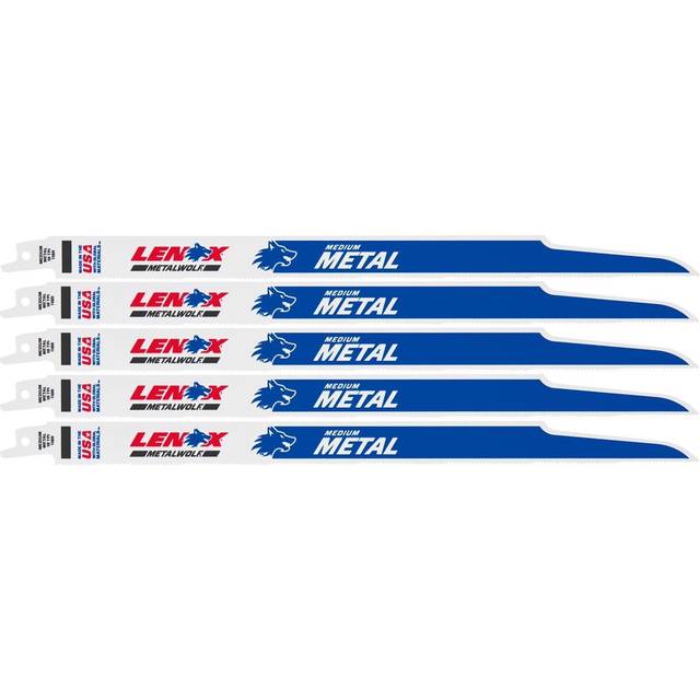 Lenox 18TPI Medium Metal Cutting Reciprocating Sabre Saw Blades 305mm Pack of 5