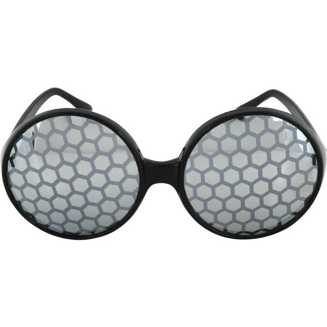 Bug Eyes Black Sunglasses | Costume Accessory (One-Size)