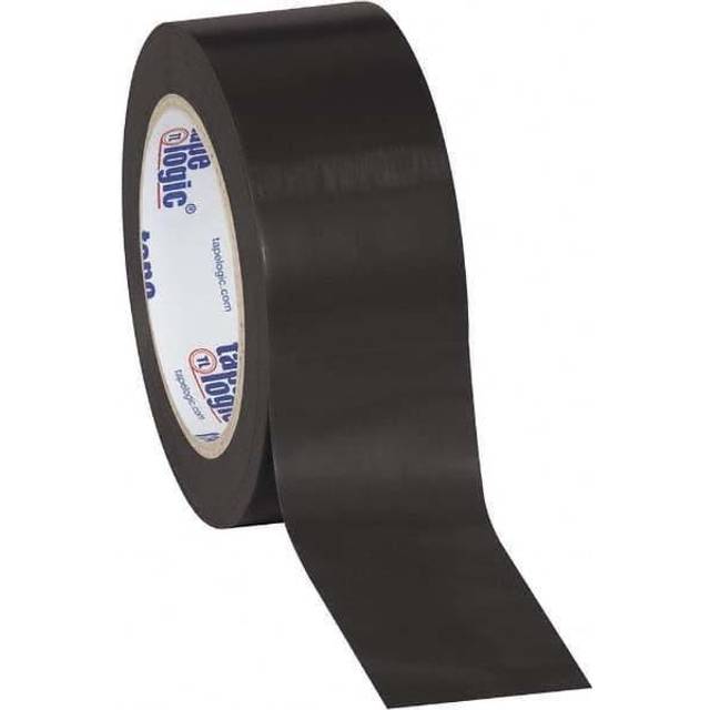 Box Partners T9236BL 2 in. x 36 yds. Black Solid Vinyl Safety Tape