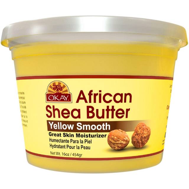Okay Shea Butter Yellow Smooth All Natural,100% Pure Unrefined Daily Skin Moisturizer For Face & Body Softens Tough Skin Adds Shine&Luster To Hair All