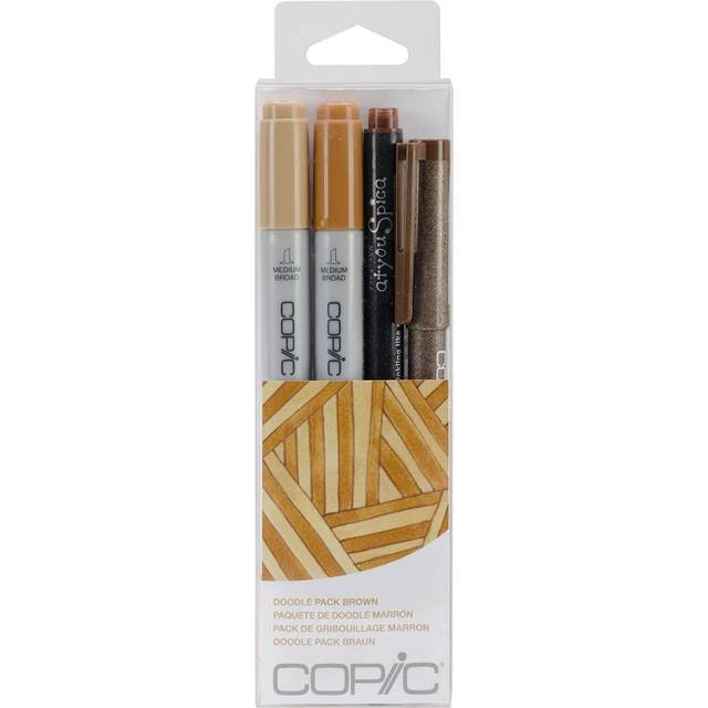 Copic Doodle Pack, Brown, Set of 4, Multi