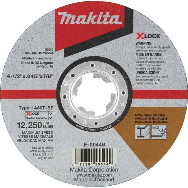 Makita X Lock A60T Metal Cutting Disc 115mm 1.2mm 22mm