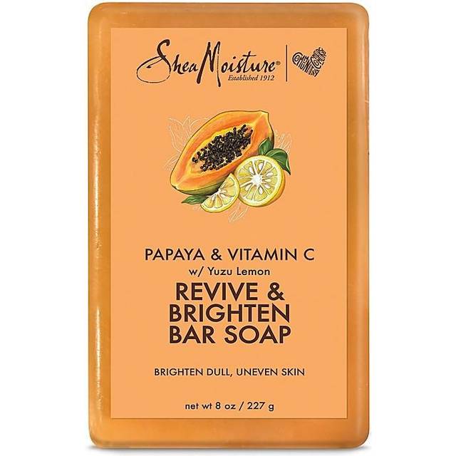 SheaMoisture, Revive & Brightening Bar Soap, Papaya & Vitamin C, 8 oz (227 g)