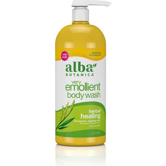 Alba Botanica Very Emollient Body Wash Herbal Healing 32 fl oz