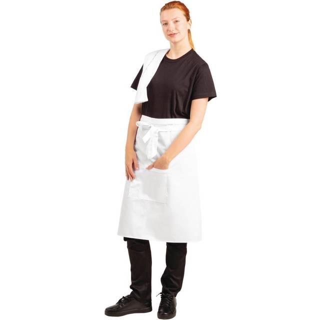 Regular Bistro Apron White