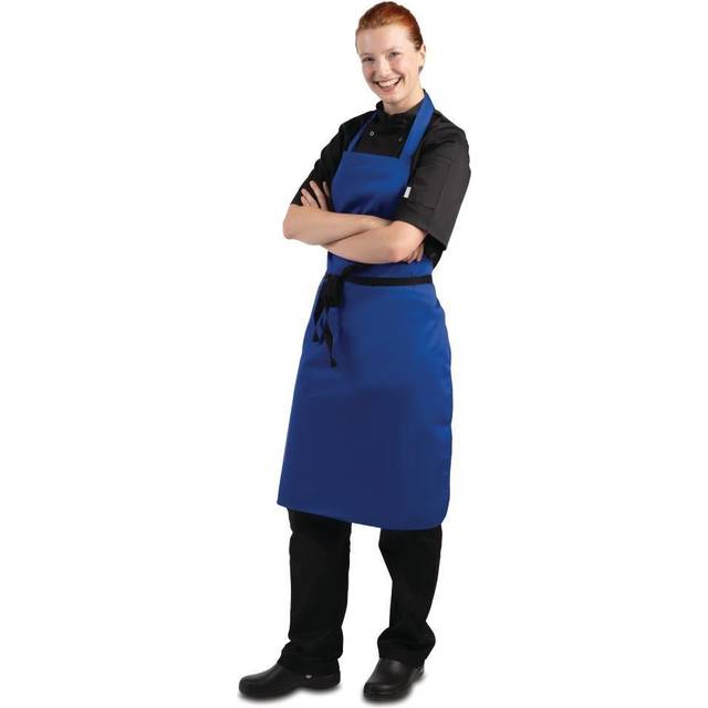 Whites Chefs Clothing Whites Bib Apron Royal Blue - royal blue