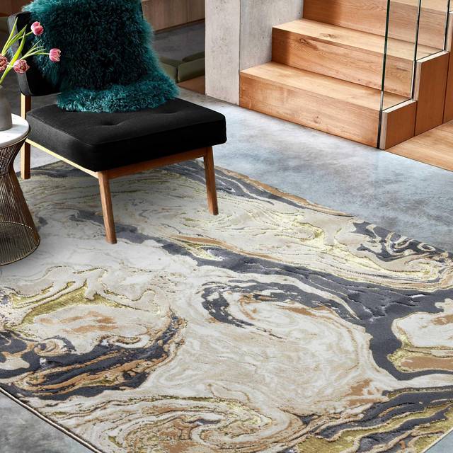 Aurora AU08 Marble 120cm x 170cm Rectangle - Multicoloured