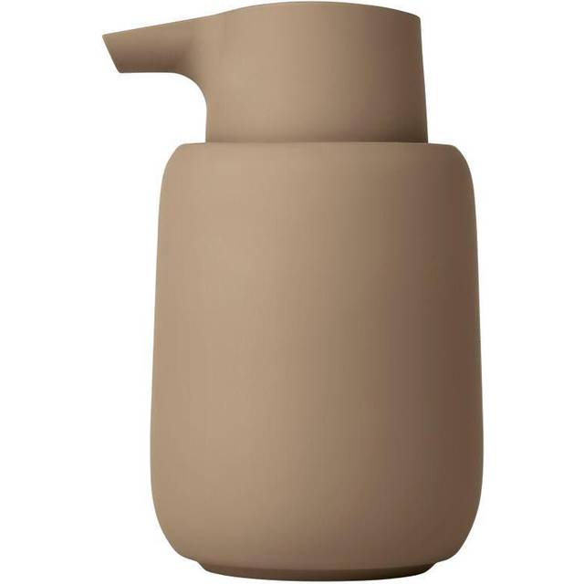 blomus Sono tvålpump keramik Ø8,5 cm Brun