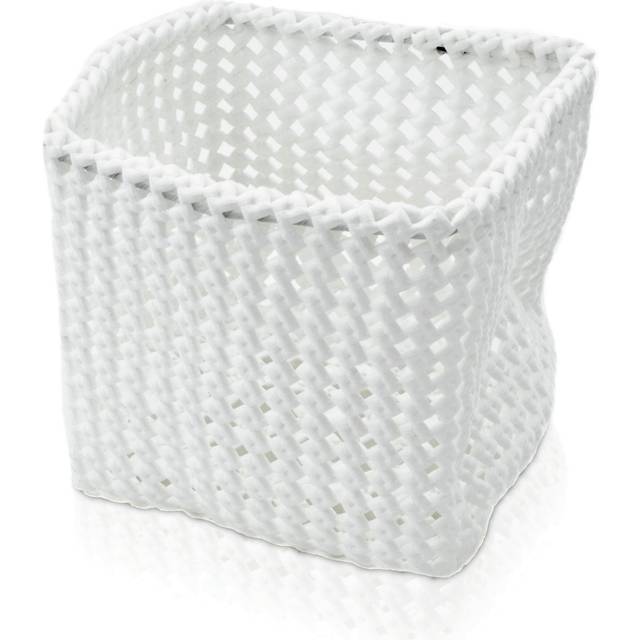 möve Tube fyrkantig korg 15 x 15 x 15 cm av formbar plast, off white