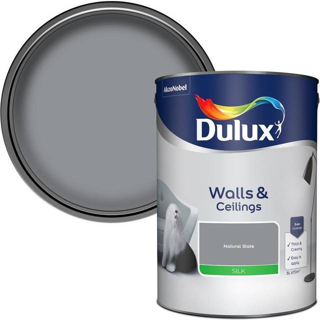 Dulux Silk Emulsion Paint - Natural Slate - 5L