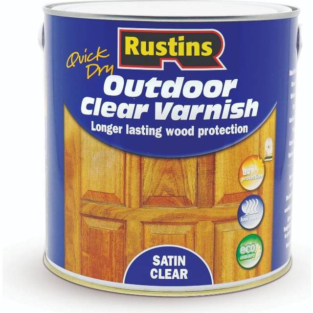 Rustins Exterior Varnish Satin 2.5 Litre - Transparent