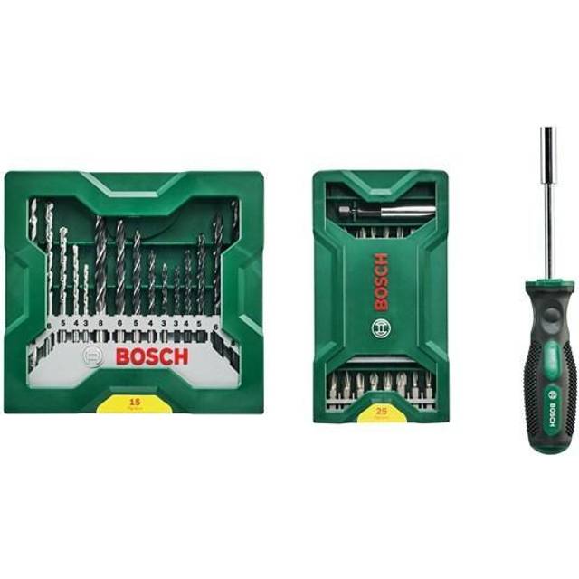 Bosch Promoline Round Mixed Drill & Screwdriver Bit Set (41 Piece) - Mini-X-Line - One Size
