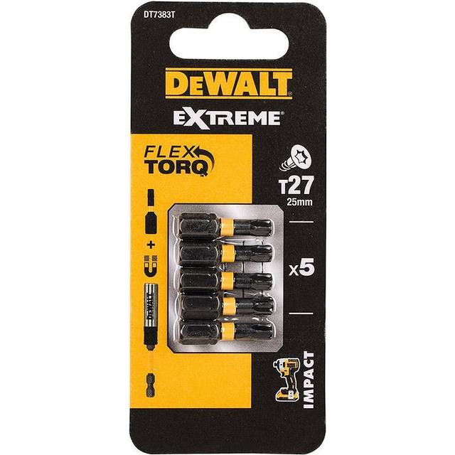 DeWalt Torx Extreme Impact Torsion Screwdriver Bit T27 25mm Pack of 5