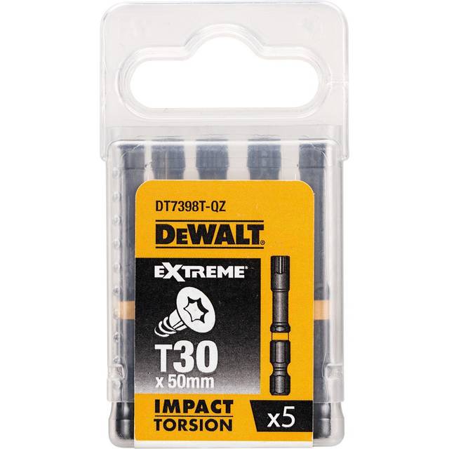 DeWalt Torx Extreme Impact Torsion Screwdriver Bit T30 50mm Pack of 5