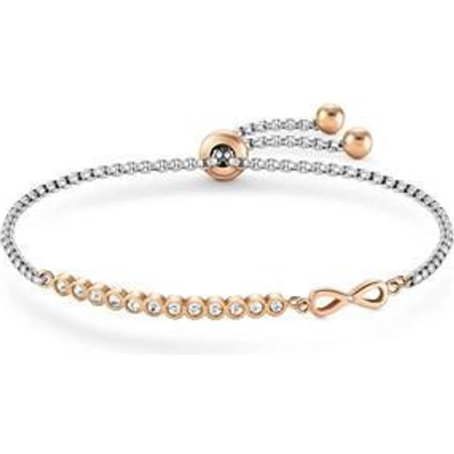 Nomination Milleluci Two-Tone Cubic Zirconia Infinity Toggle Bracelet 028009/024 - Two Colour