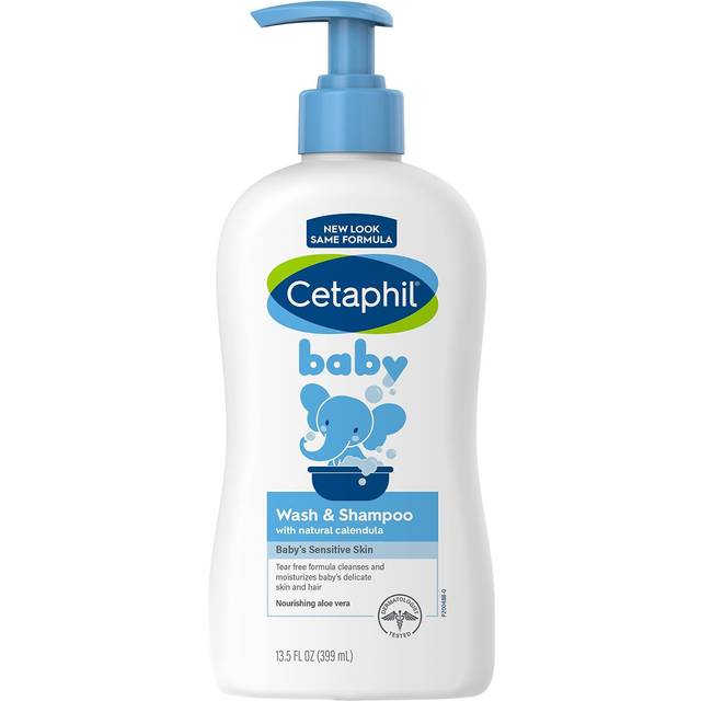Cetaphil Baby Wash And Shampoo Sensitive Skin Light Scent 13.5 fl oz