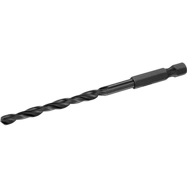 Stanley Hex Shank HSS Metal Drill Bit 5mm 100mm Pack of 1