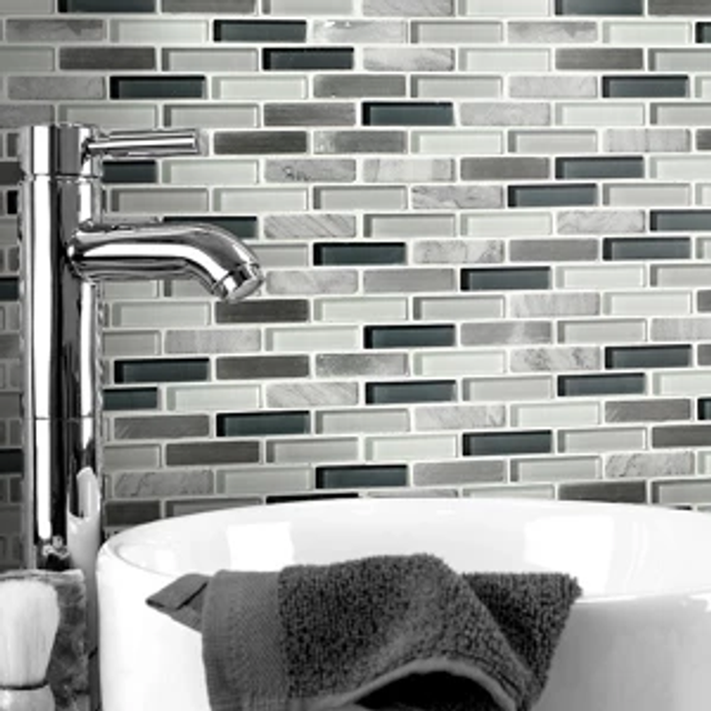 House of Mosaics Helsinki Wall Mosaic - Grey