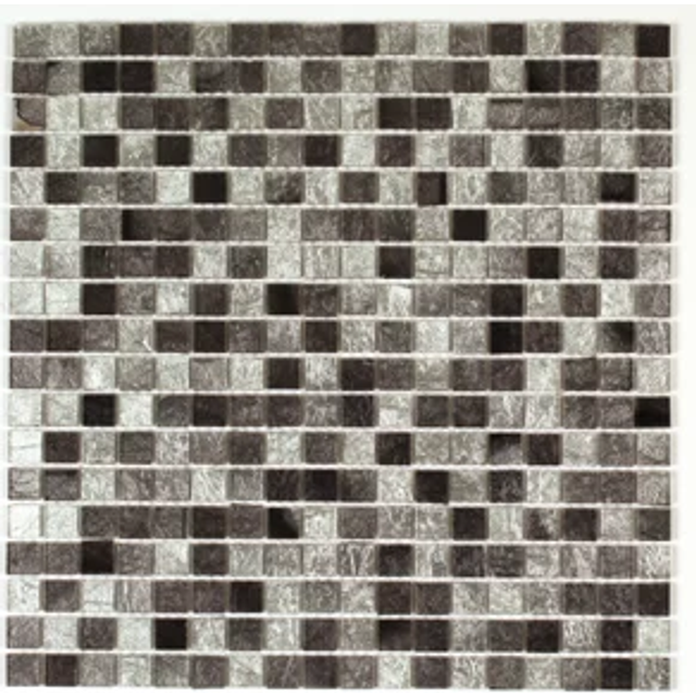 House of Mosaics Bruges Mosaic Tile Sheet - White - 30 x 30cm